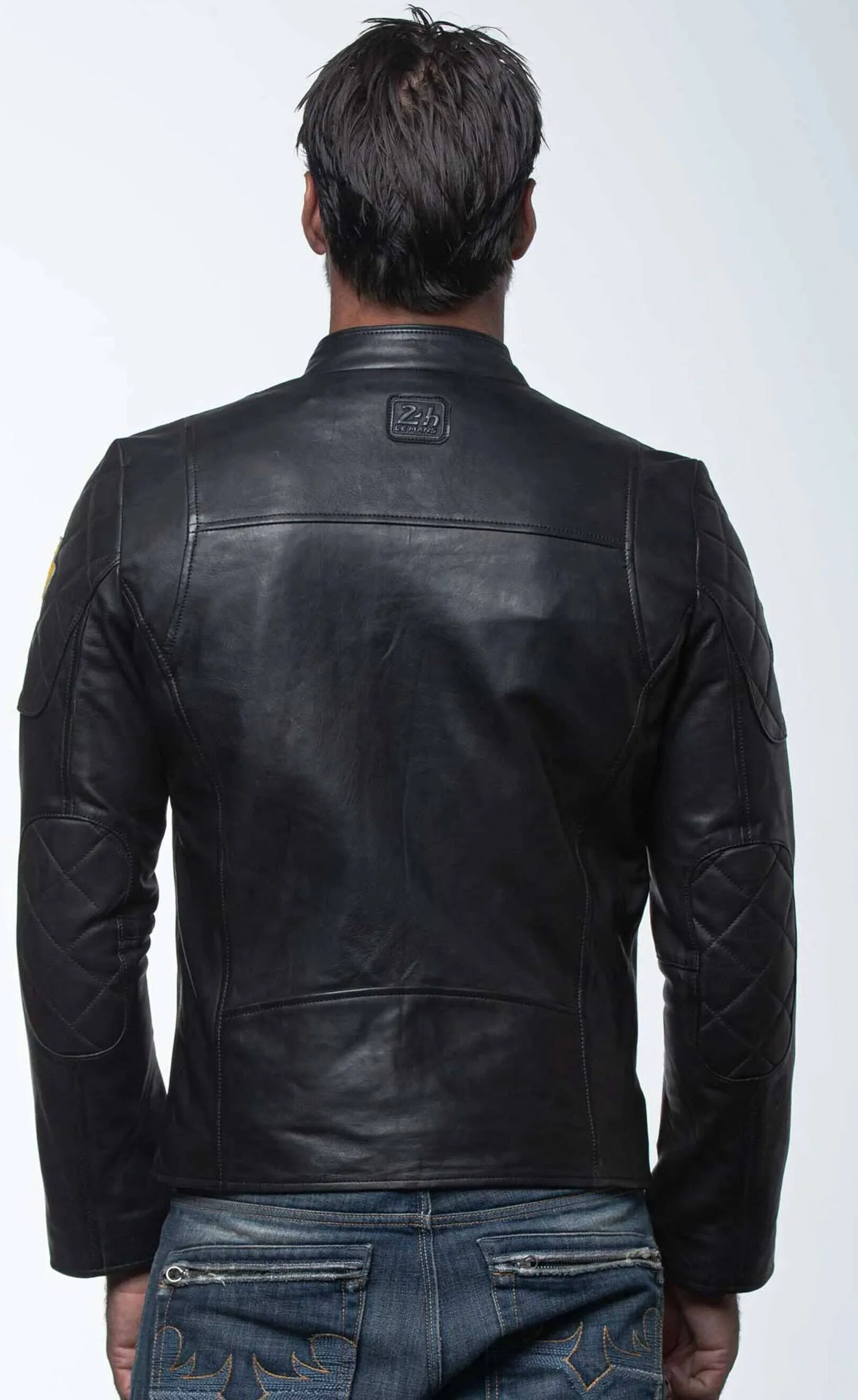 24 hour le mans black leather jacket “duff 4”