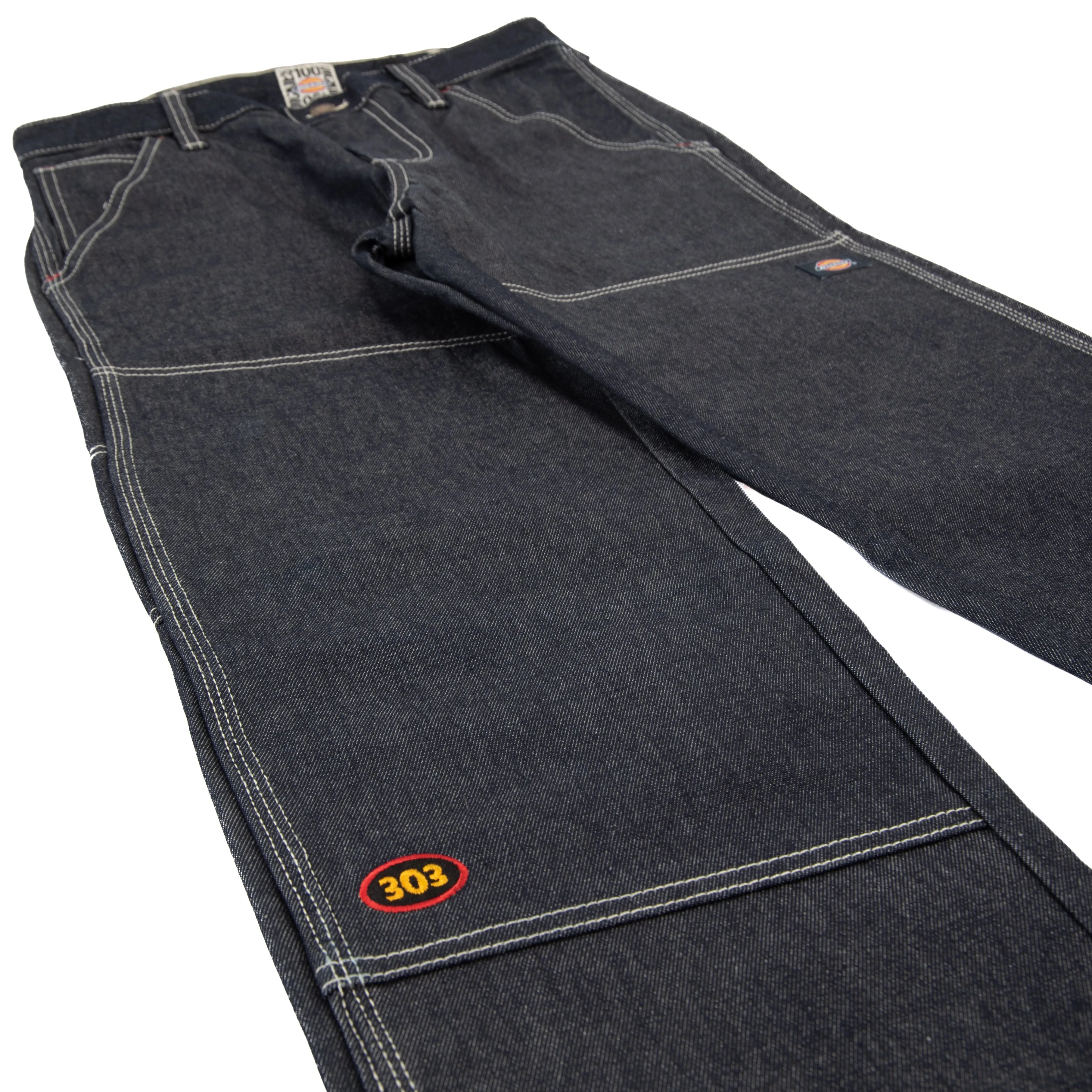 303 Boards - 303 Bird Dog x Dickies 100 Year Denim Double Knee Jeans (Indigo Blue)