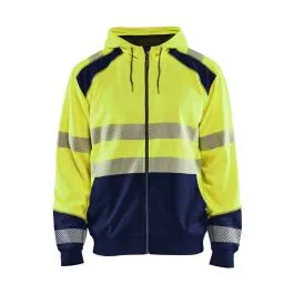 3546-2528 High Vis Work Hoodie with Zip - Blåkläder