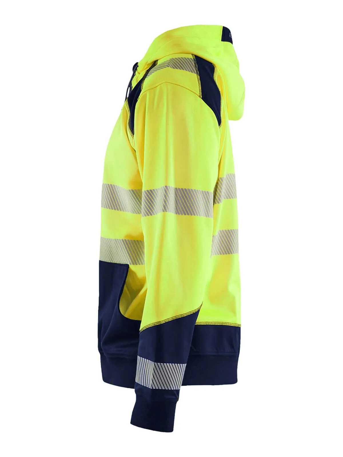 3546-2528 High Vis Work Hoodie with Zip - Blåkläder