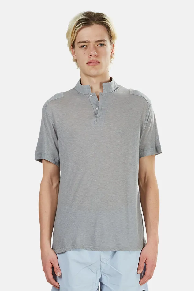 66 Pop Collar Polo Grey