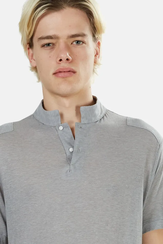 66 Pop Collar Polo Grey