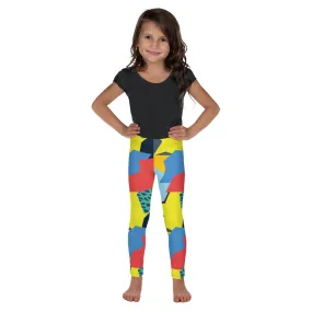 90s Color Block Kid's Leggings