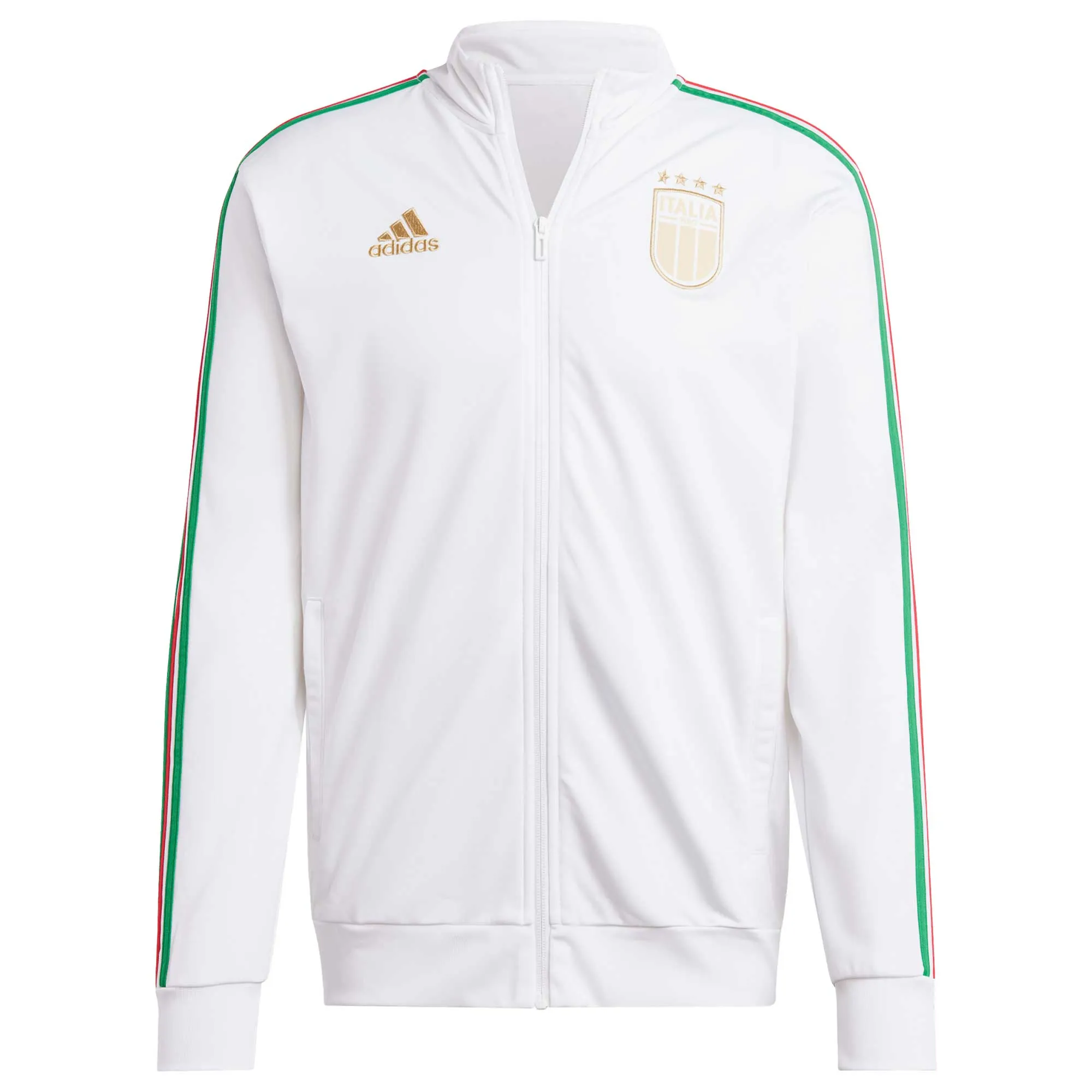 adidas Italy National Team White DNA Full-Zip Track Jacket