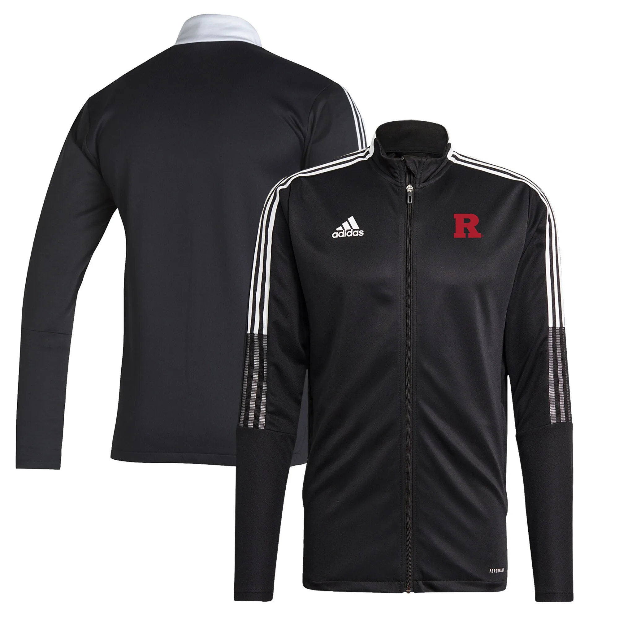 adidas Rutgers Scarlet Knights Black Tiro 21 Full-Zip Track Jacket