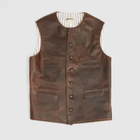 Aero Leathers Shackleton Wool-Leather Vest