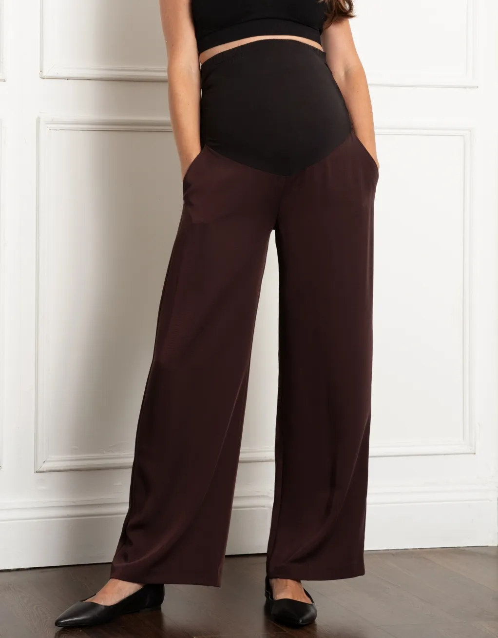 Agnetha | Wide-Leg Over Bump Maternity Pants