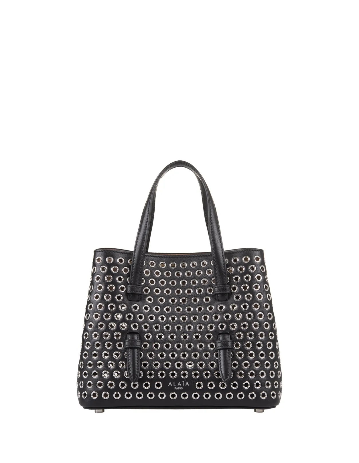 ALAIA Mina 20 Bag In Black Leather With Studs