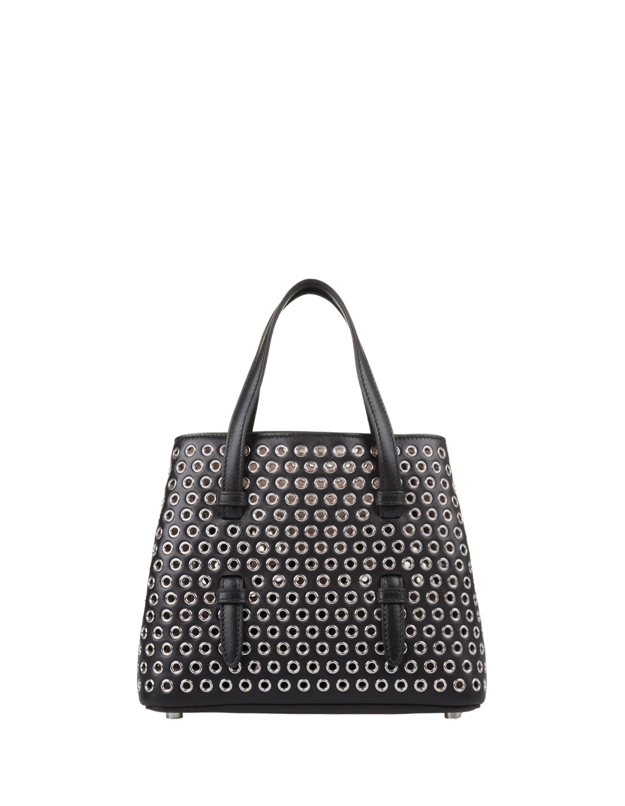 ALAIA Mina 20 Bag In Black Leather With Studs