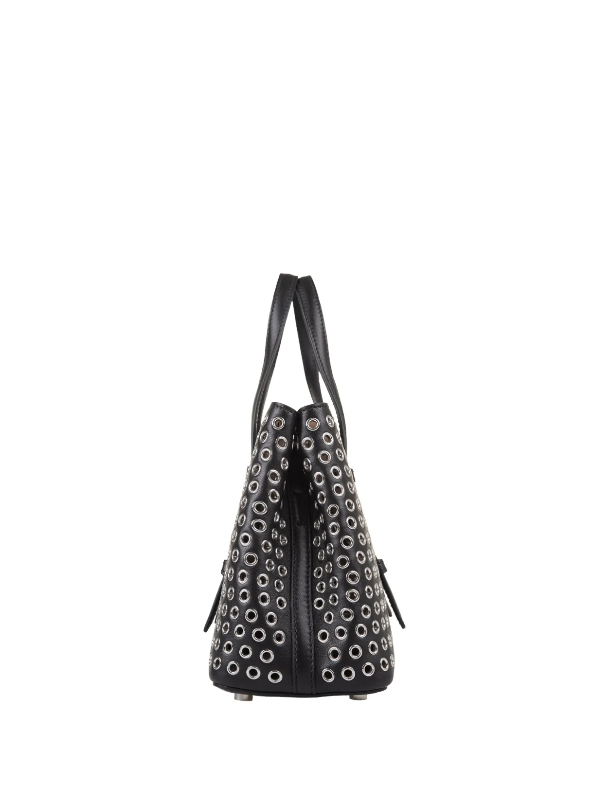 ALAIA Mina 20 Bag In Black Leather With Studs