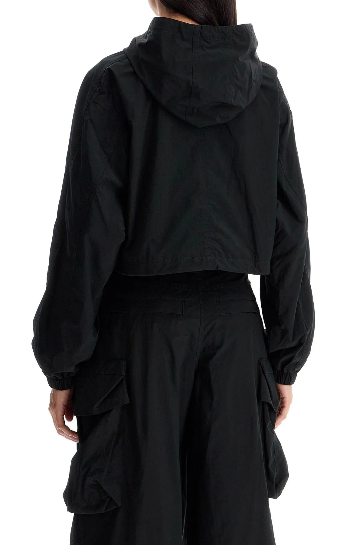 Alexander Wang    Alexander Wang Cropped Hooded Jacket With