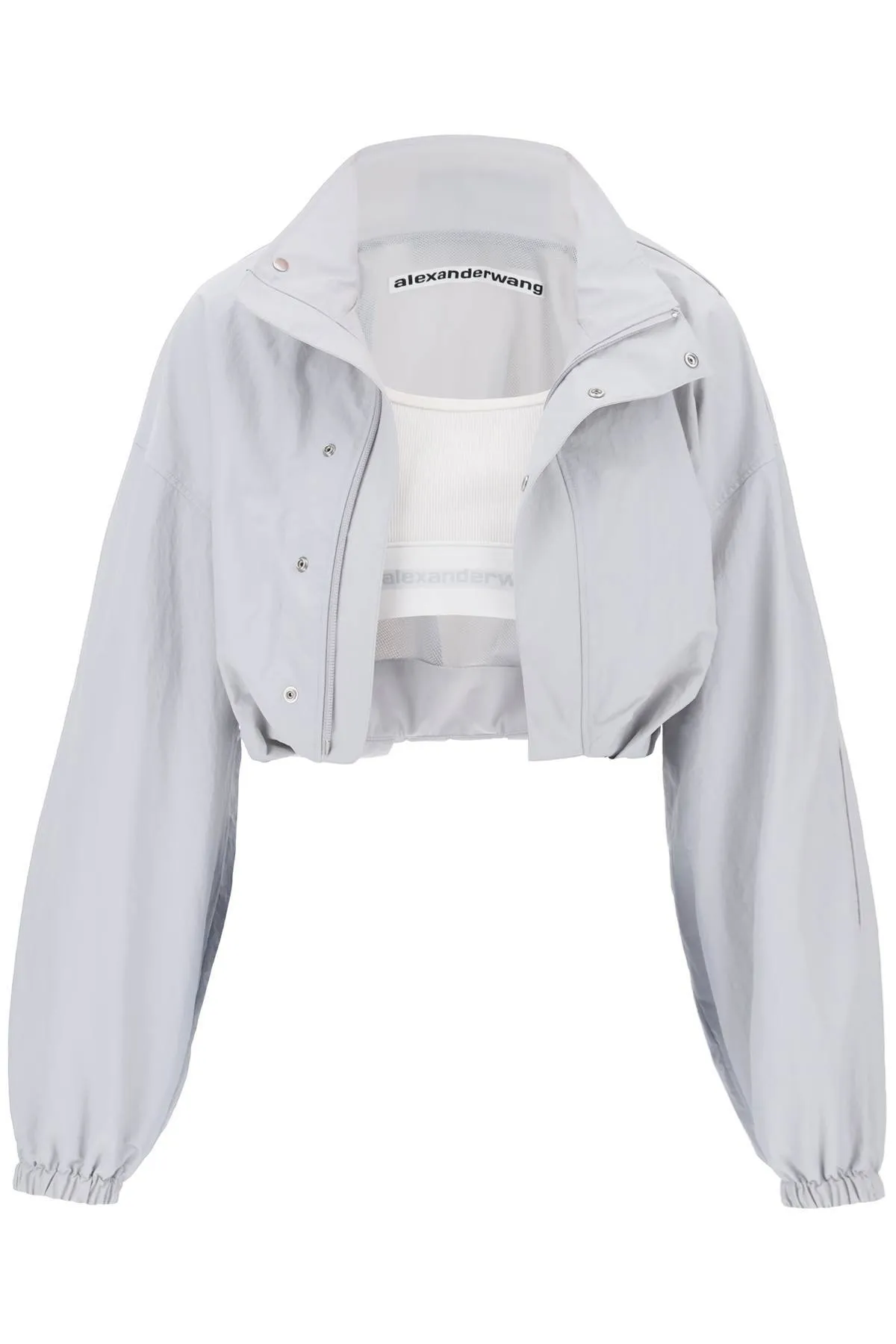 Alexander Wang    Alexander Wang Cropped Jacket With Integrated Top.