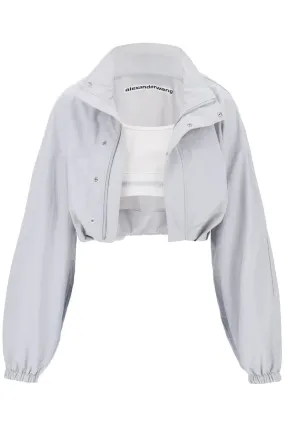 Alexander Wang    Alexander Wang Cropped Jacket With Integrated Top.