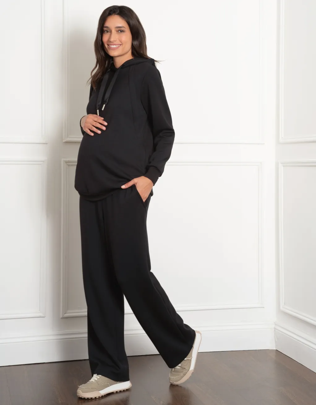 Amreen | Wide-Leg Lounge Maternity Pants