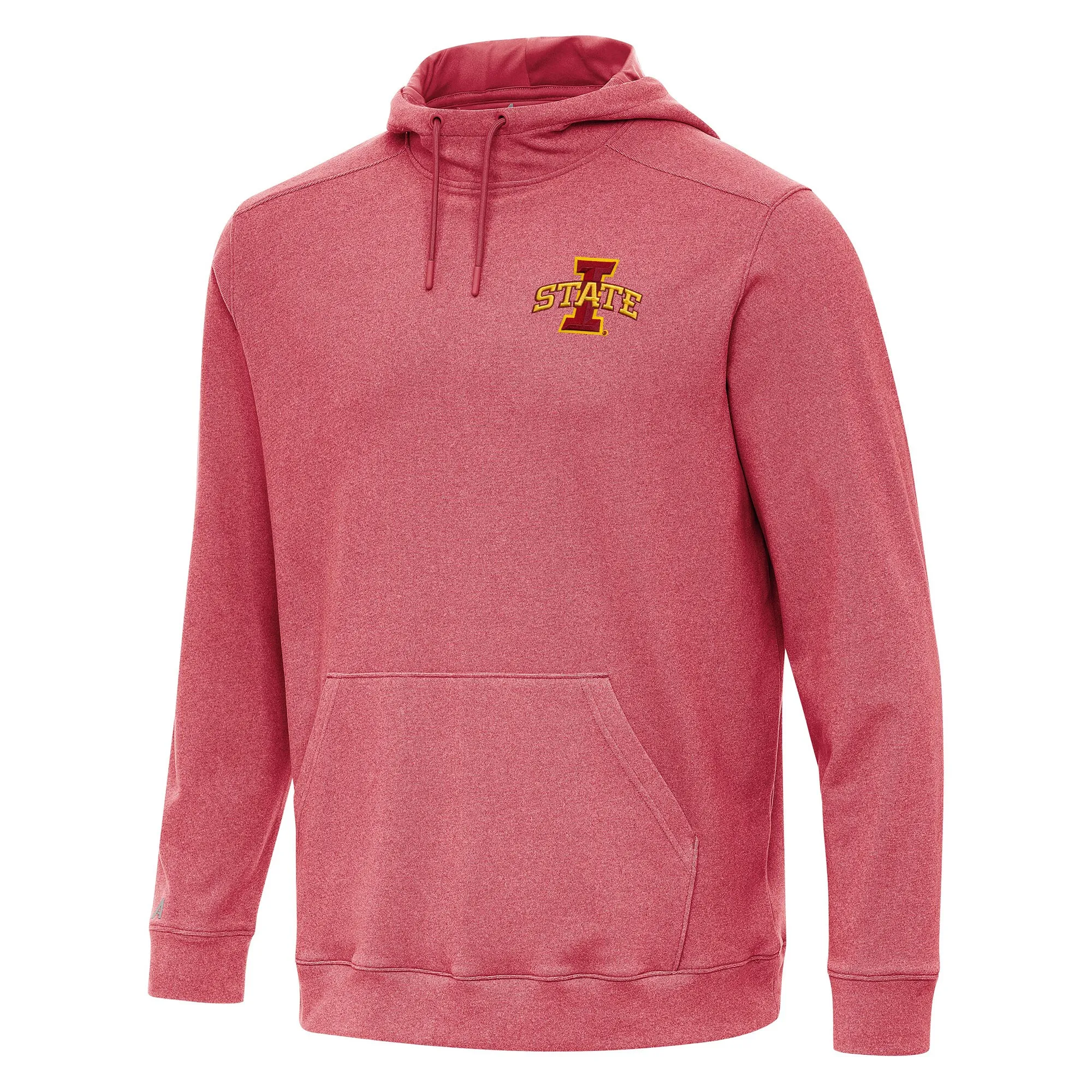 Antigua Iowa State Cyclones Heather Cardinal Cloud Pullover Hoodie