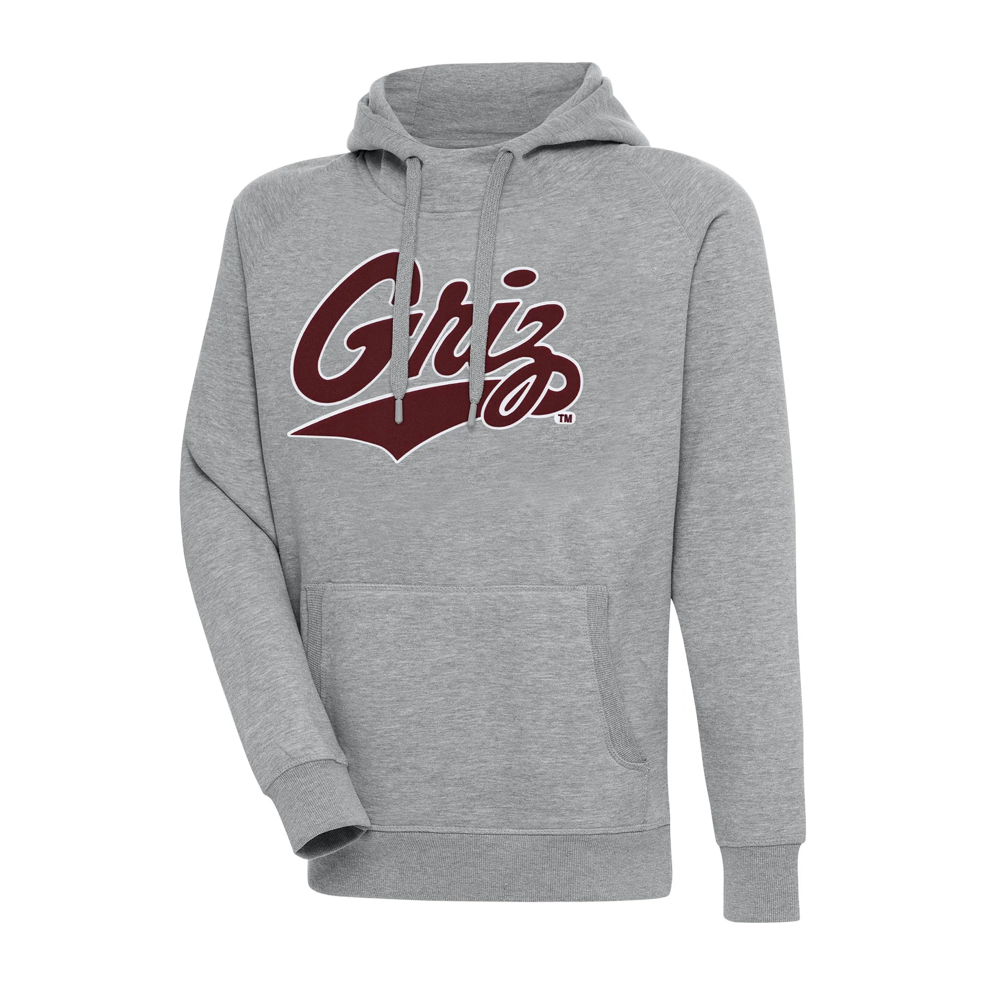 Antigua Montana Grizzlies Heather Gray Big & Tall Victory Pullover Hoodie