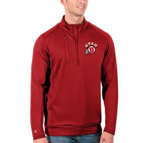 Antigua Utah Utes Red Big & Tall Generation Quarter-Zip Pullover Jacket