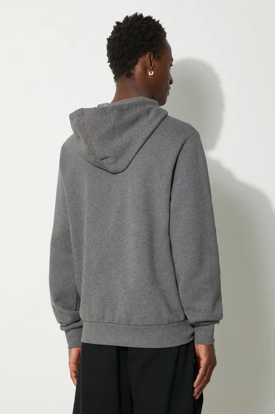 A.P.C. cotton sweatshirt Boxy Petit Vpc men's gray color hooded COHBR-H27917