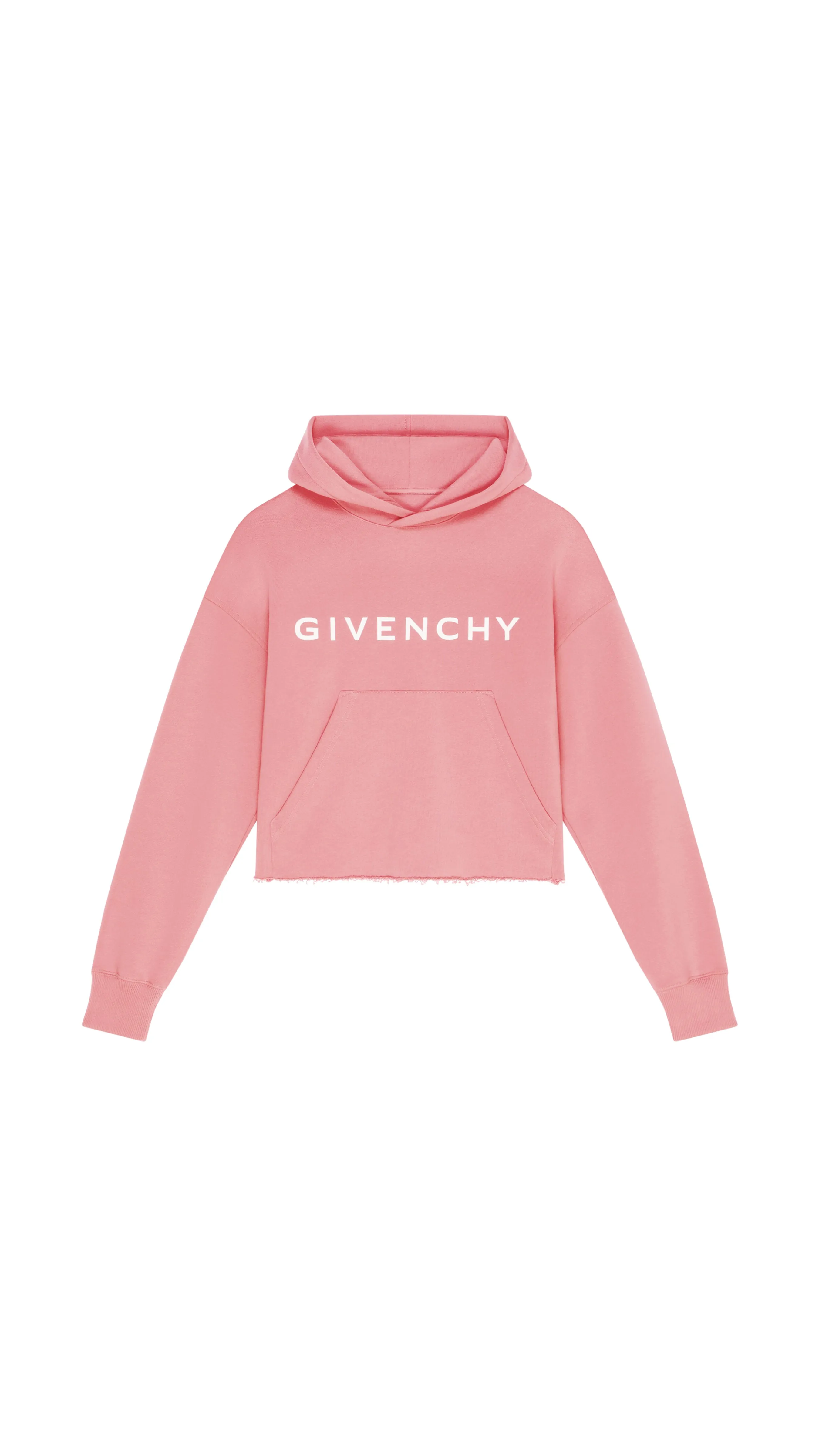 Archetype Cropped Hoodie in Fleece - Pink