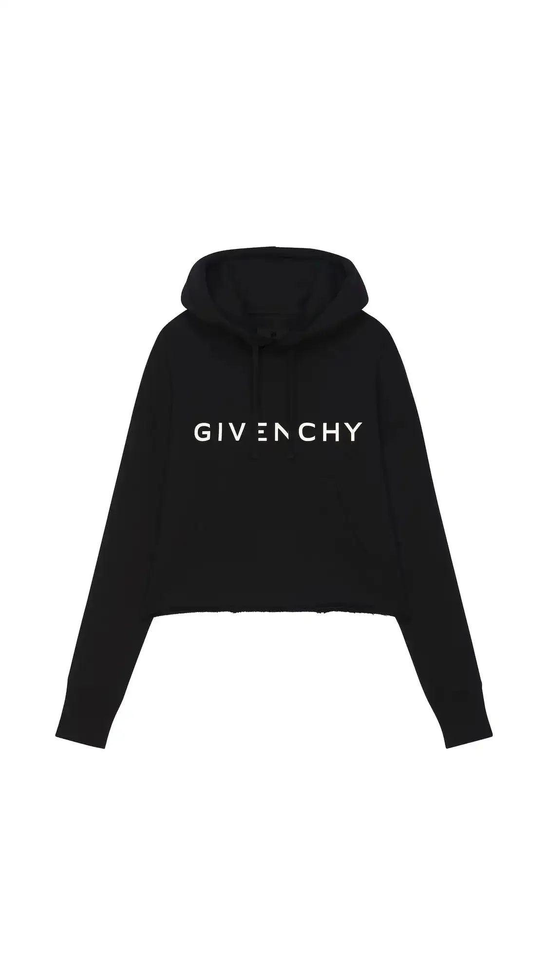 Archetype Oversized Cropped Hoodie - Black