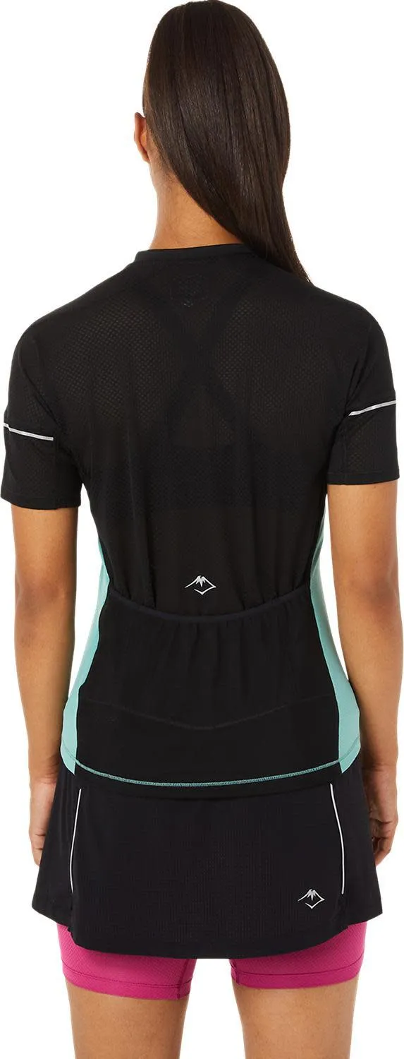 Asics Women's Fujitrail Top Sage/Performance Black | Buy Asics Women's Fujitrail Top Sage/Performance Black here | Out