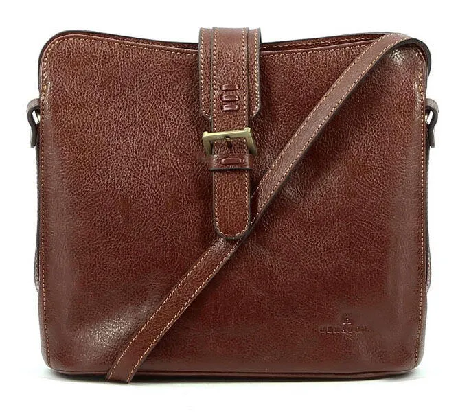 Bag carried by brown cowhide leather 111960