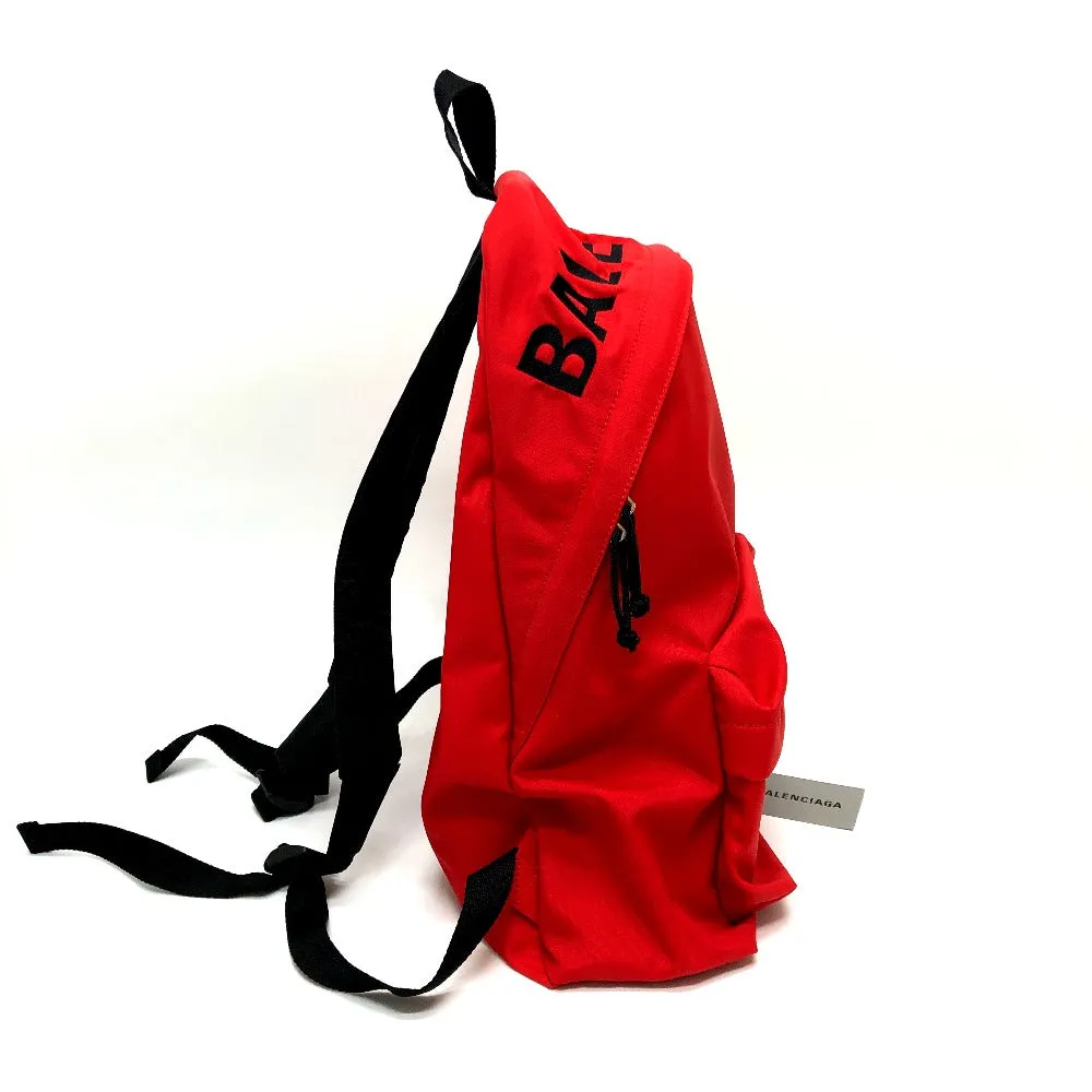 BALENCIAGA Backpack 507460 Nylon Red logo unisex(Unisex)