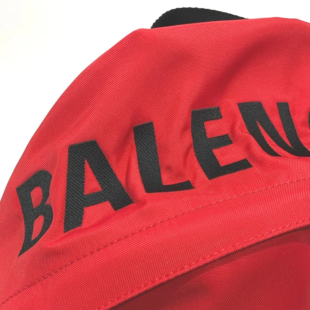 BALENCIAGA Backpack 507460 Nylon Red logo unisex(Unisex)