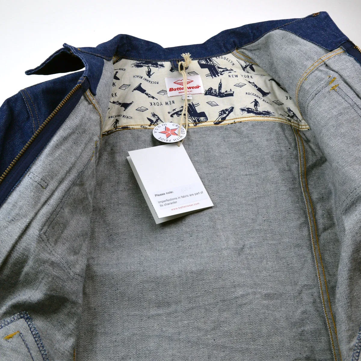 Battenwear - Zip Trucker Jacket - Broken Denim