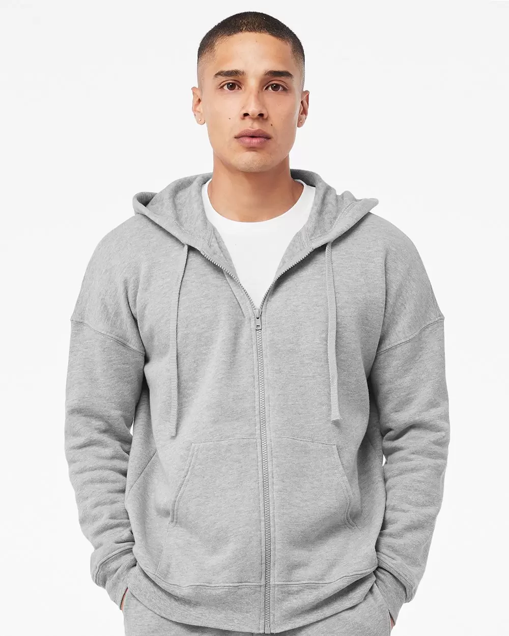 Bella + Canvas 3759 Unisex Sponge Fleece DTM Full-Zip Hooded Sweatshirt SKU: 3759