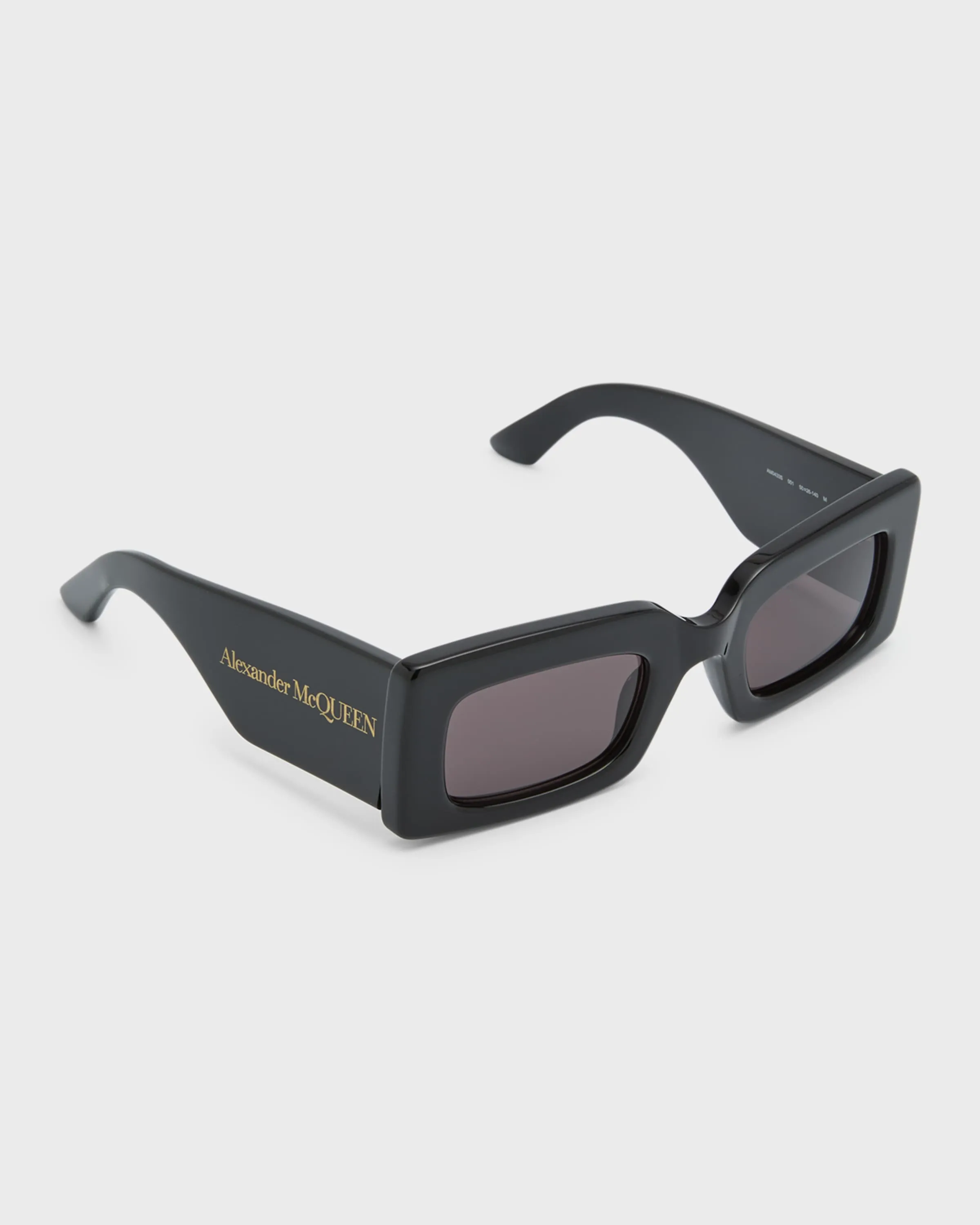 Beveled Acetate Rectangle Sunglasses 