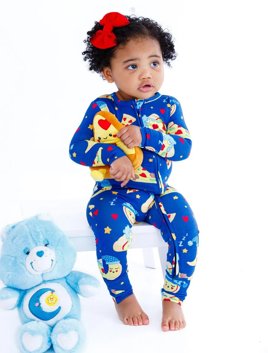 Birdie Bean Care Bears Bedtime Pizza Bamboo Viscose Convertible Romper