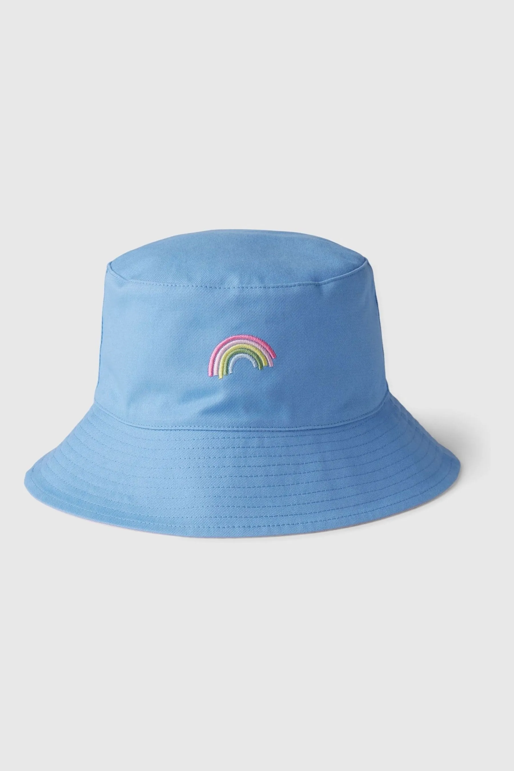 Blue Rainbow Organic Cotton Reversible Bucket Hat