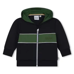 Boss Jacket Infant Hooded Green-Navy