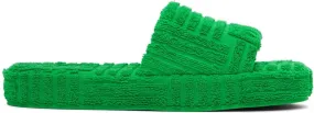 Bottega Veneta Green Resort Sponge Sandals