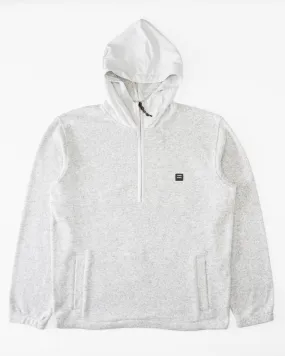 Boys Boundary Half-Zip Hooded Fleece - Grey Heather