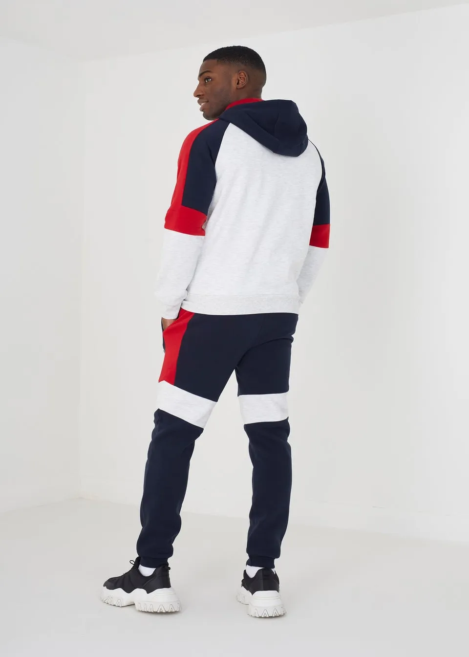 Brave Soul Ecru Holden Zip Through Hoodie & Jogger Co-ord Set