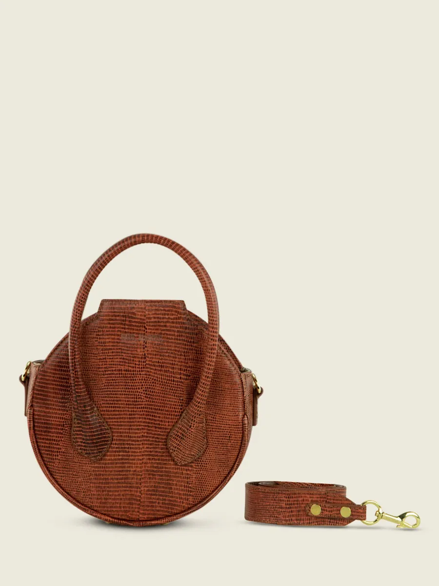 Brown Leather Handbag for Women - Aline 1960 Amber | PAUL MARIUS