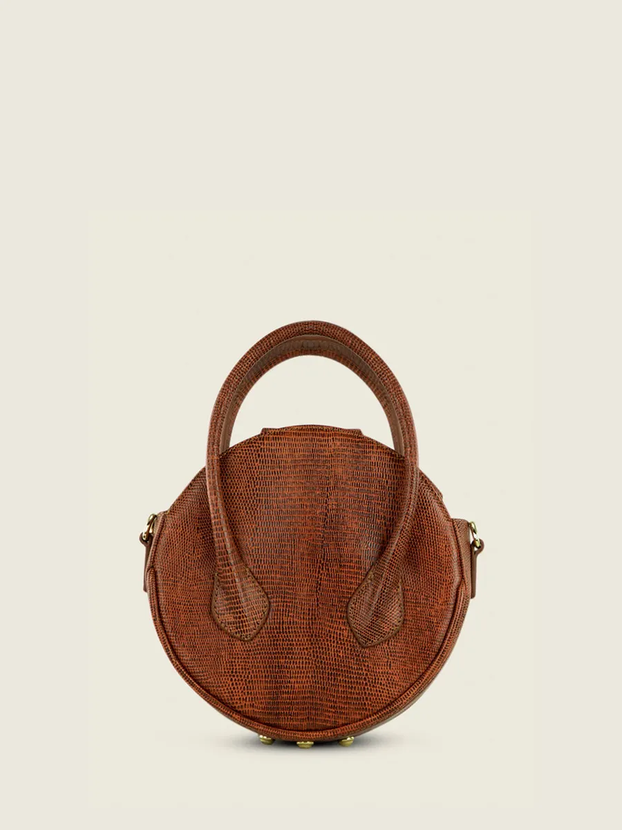 Brown Leather Handbag for Women - Aline 1960 Amber | PAUL MARIUS