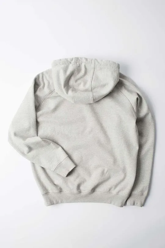 by Parra cotton sweatshirt Blob Logo Hooded Sweatshirt gray color hooded with an application 52215