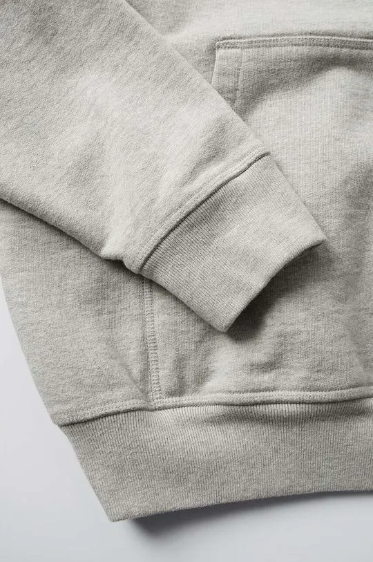 by Parra cotton sweatshirt Blob Logo Hooded Sweatshirt gray color hooded with an application 52215