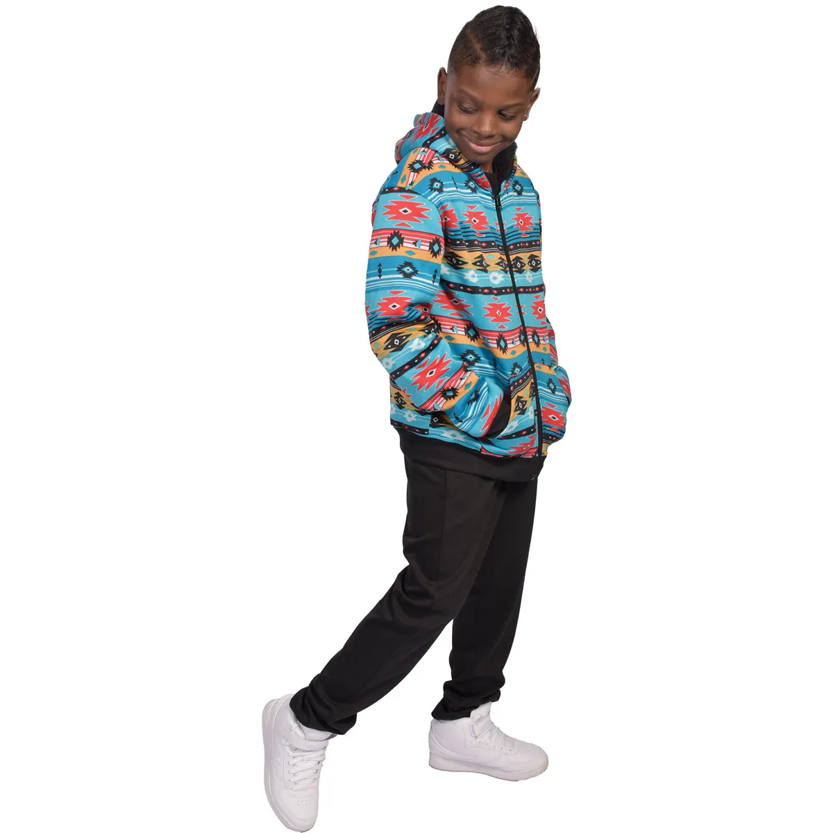 Canyon Creek Boy's Sherpa Lined Full Zip Hoodie