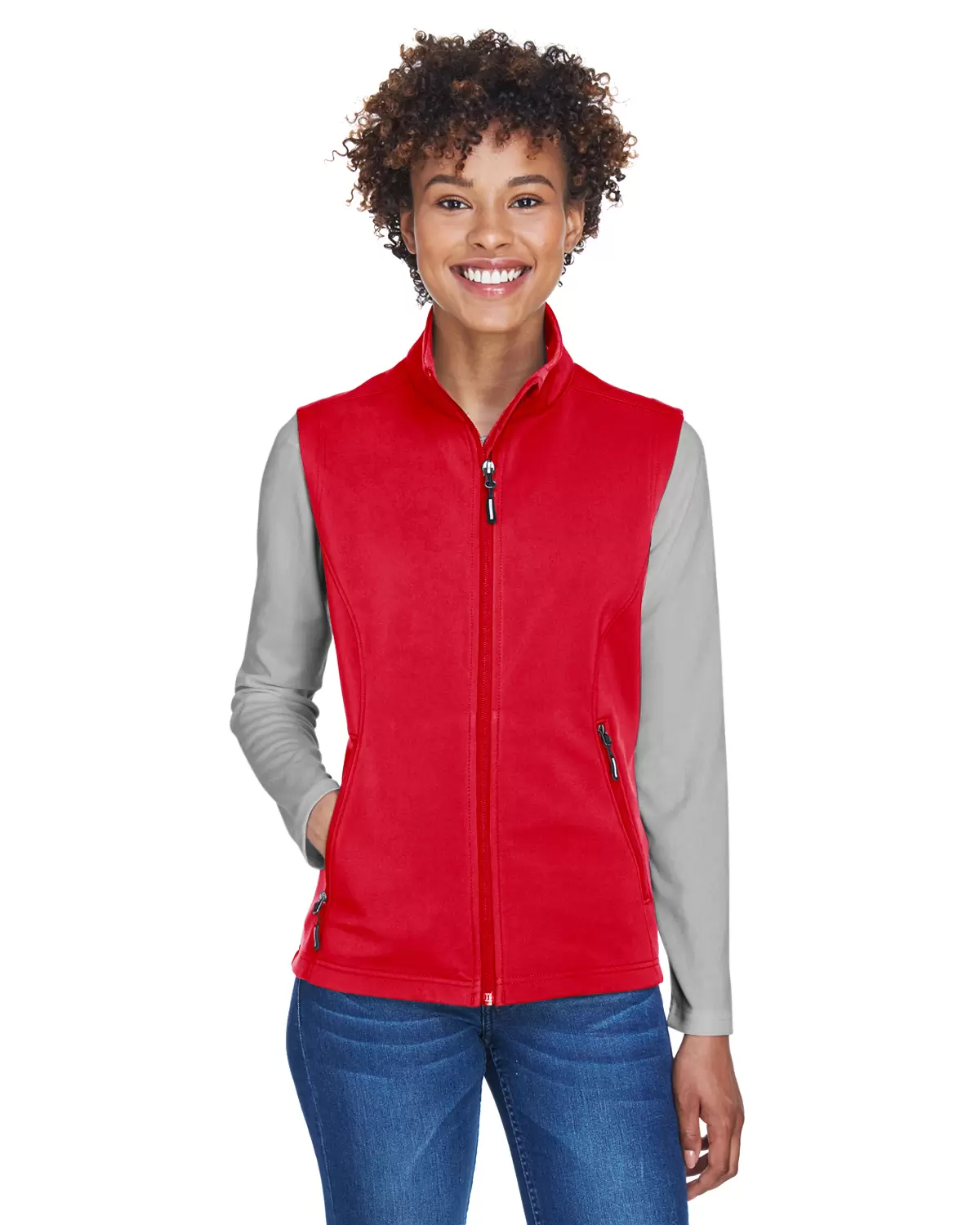 CE701W Ash City - Core 365 Ladies' Cruise Two-Layer Fleece Bonded Soft Shell Vest SKU: CE701W