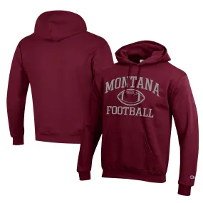 Champion  Montana Grizzlies Maroon Football Eco Powerblend Pullover Hoodie