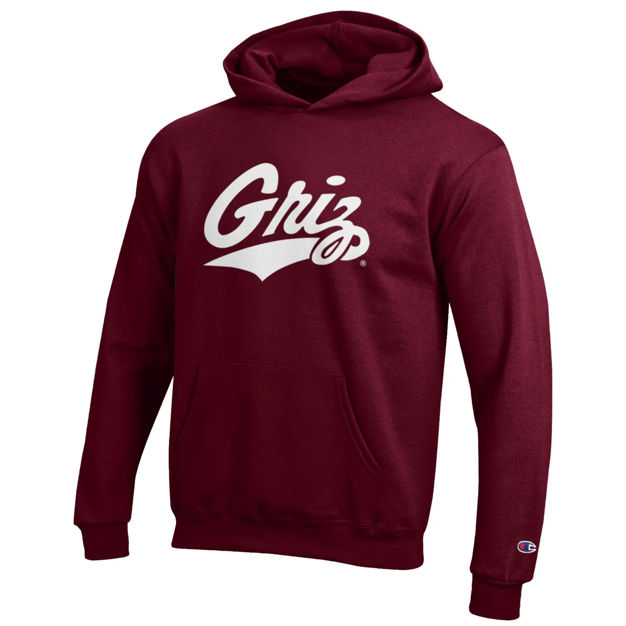 Champion Montana Grizzlies Youth Maroon Eco Powerblend Pullover Hoodie