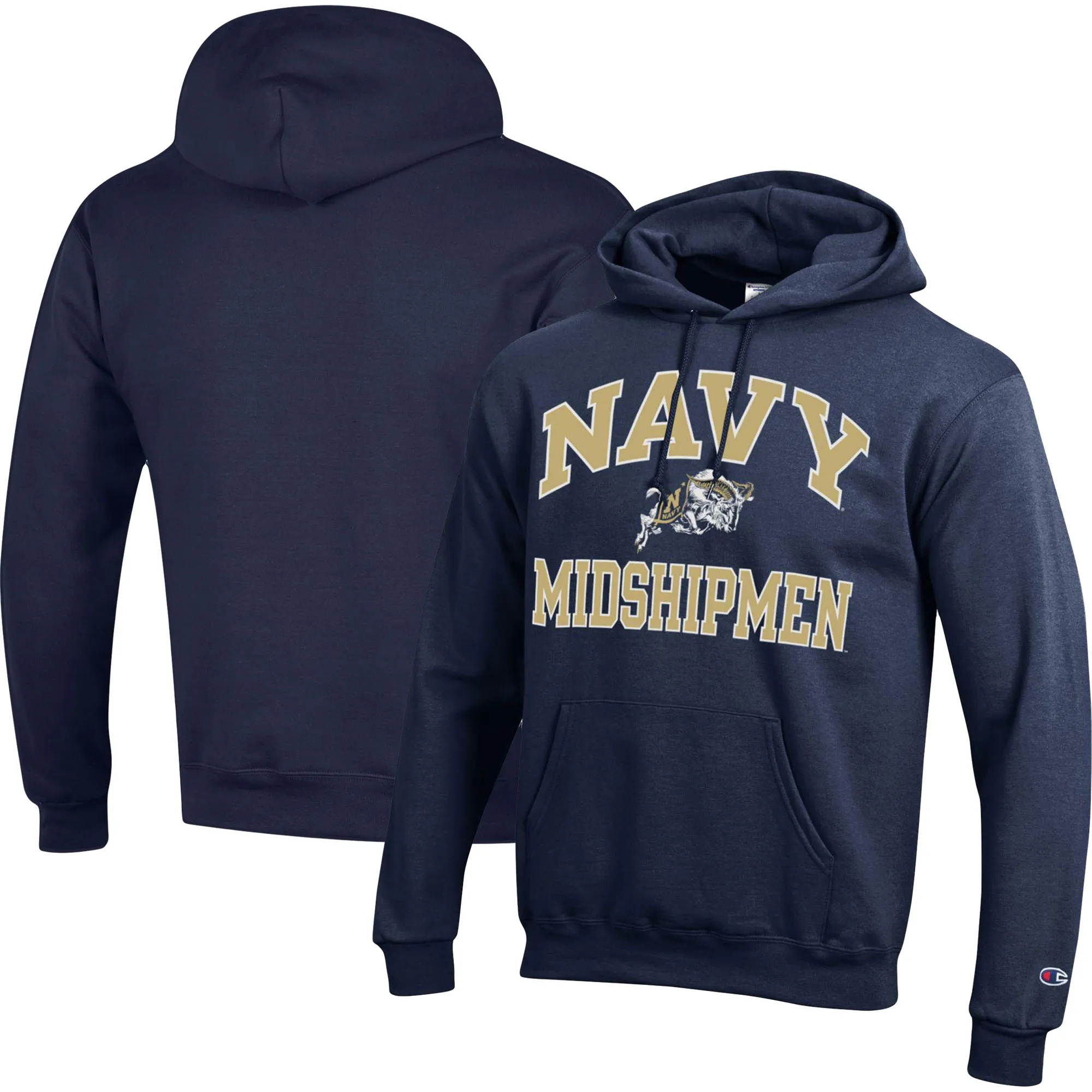 Champion Navy Midshipmen Navy High Motor Pullover Hoodie