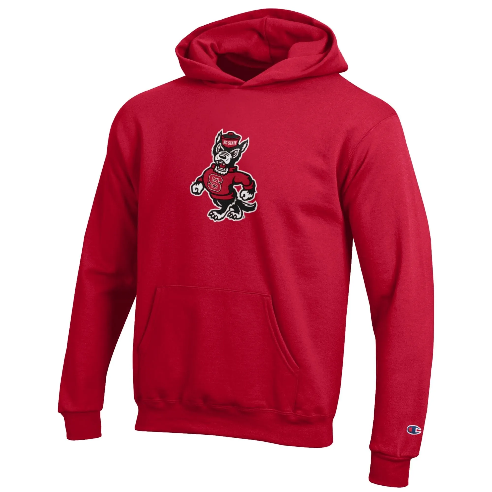 Champion NC State Wolfpack Youth Red Eco Powerblend Pullover Hoodie