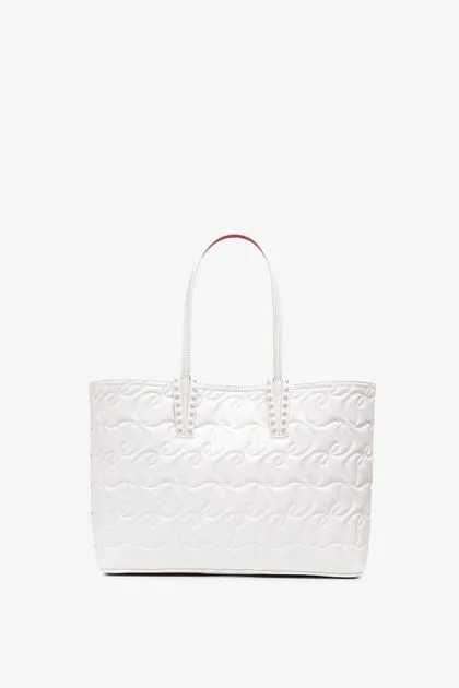 Christian Louboutin Cabata small white leather bag