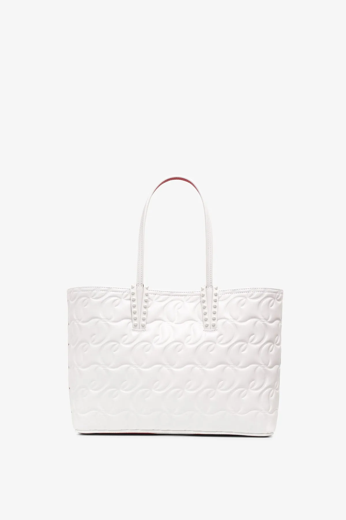 Christian Louboutin Cabata small white leather bag