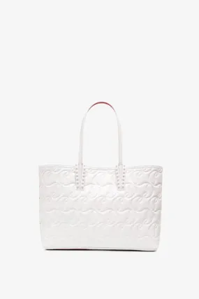 Christian Louboutin Cabata small white leather bag